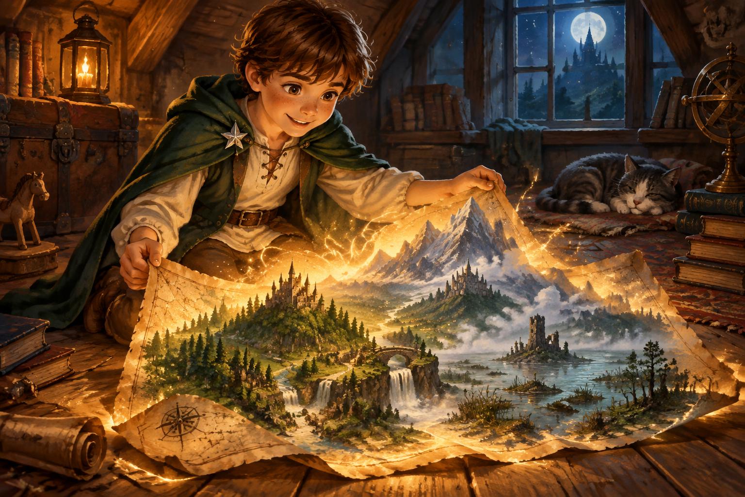Jaś odkrywa magiczną mapę